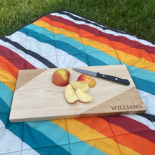 Custom Engraved Two-toned Serving Board